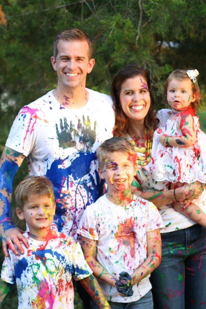 Family Paint Fight