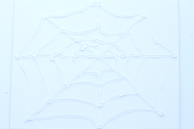 Watercolor Spider Web Art