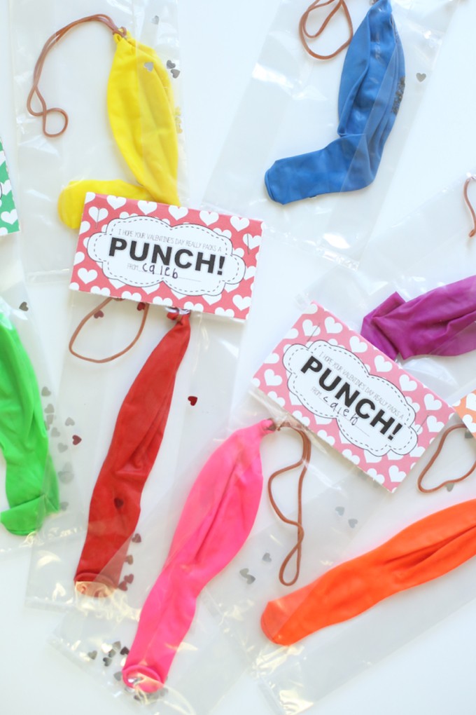 Punch Balloon Valentines