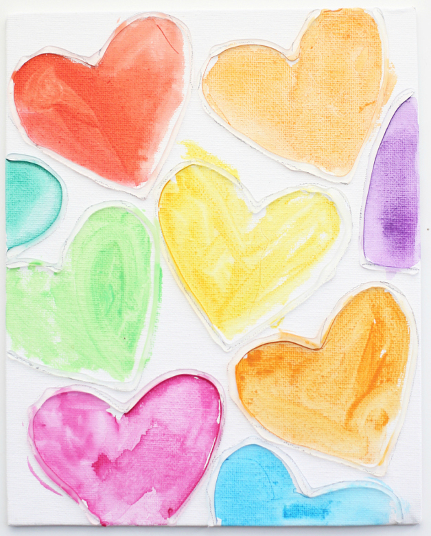 Watercolor Heart Art