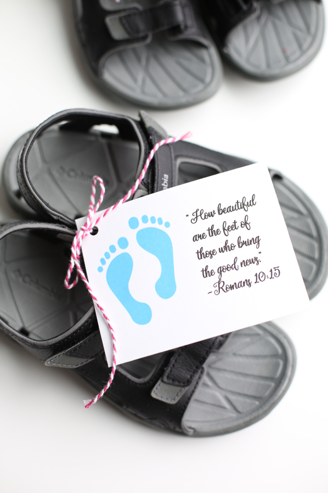 How Beautiful are the Feet of those Who Bring the Good News Shoe Gift Tags