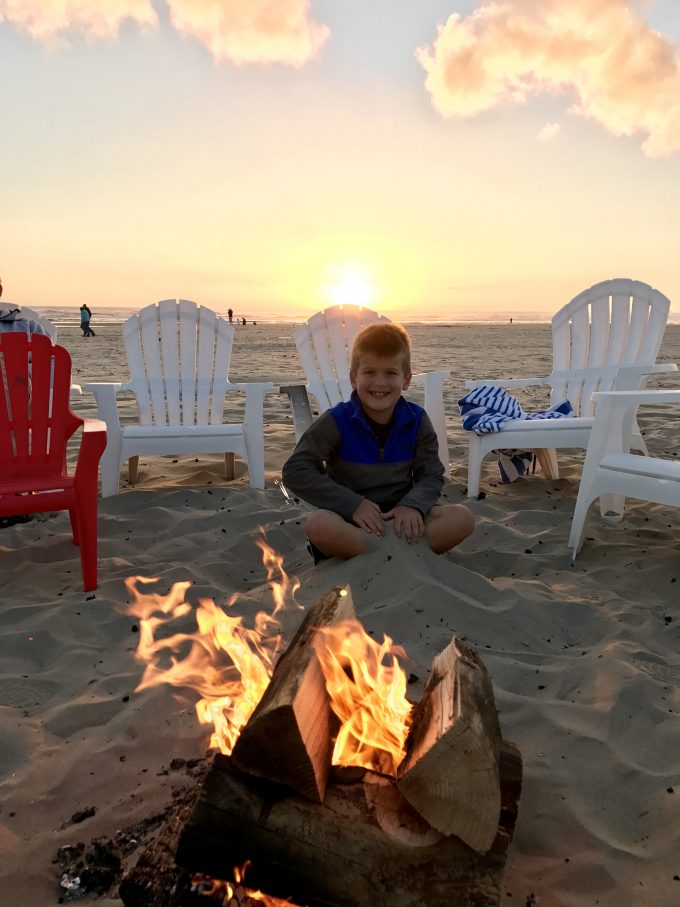 Bonfire at Cannon Beach